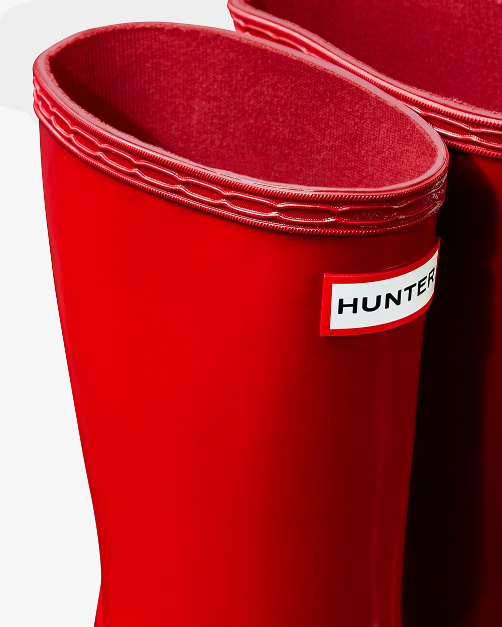 Botas de Lluvia Hunter Niños - Original First Classic Gloss - Rojos - MNGVCUP-75